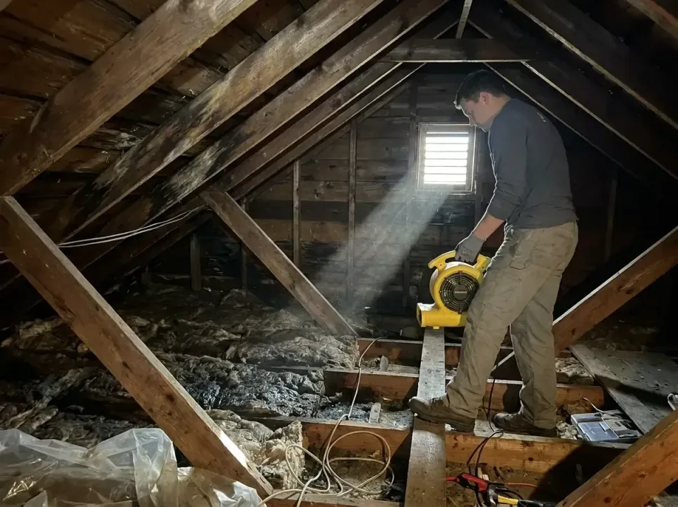 attic-water-damage-drying-proc-007 — frequently asked questions, Emergency Water Extraction & 24/7 Flood Response in Hutto,…
